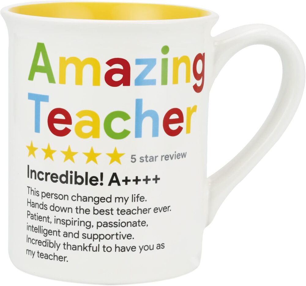 Our Name Is Mud Amazing Teacher 5 Star Review 16OZ Coffee Mug Back to School New